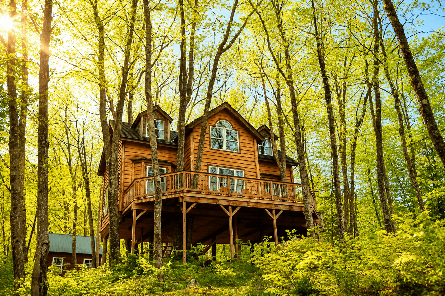 The Grand Oak — Two-Story Full-Service Treehouse